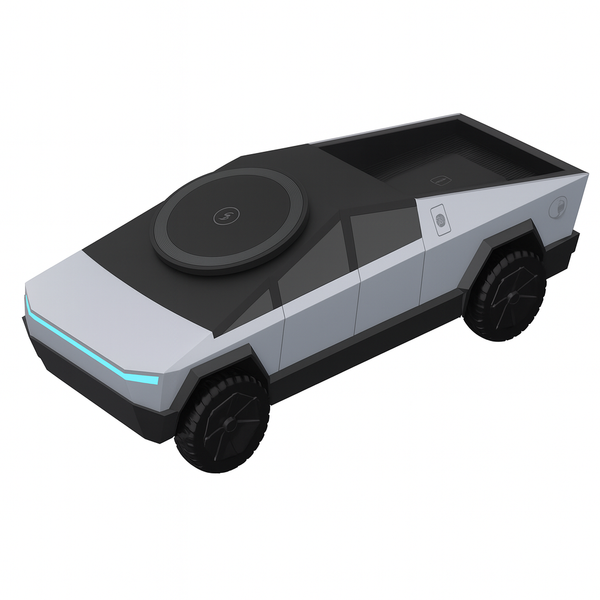 מטען אלחוטי 3–ב–1 בהשראת סייברטראק – מעמד אלגנטי לרכב