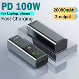 סוללת גיבוי HT-K81 – קיבולת 20,000mAh, טעינה מהירה 100W ותצוגה דיגיטלית חכמה