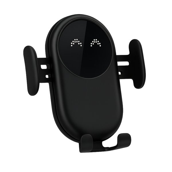 מחזיק טלפון לרכב עם טעינה אלחוטית ונעילה מתקדמת