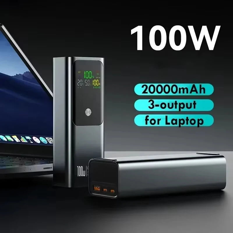 סוללת גיבוי HT-K81 – קיבולת 20,000mAh, טעינה מהירה 100W ותצוגה דיגיטלית חכמה
