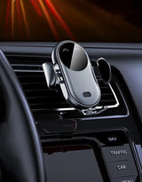 מחזיק טלפון לרכב עם טעינה אלחוטית ונעילה מתקדמת