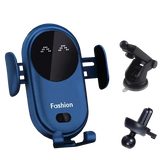 מחזיק טלפון לרכב עם טעינה אלחוטית ונעילה מתקדמת