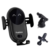 מחזיק טלפון לרכב עם טעינה אלחוטית ונעילה מתקדמת