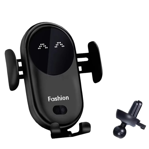 מחזיק טלפון לרכב עם טעינה אלחוטית ונעילה מתקדמת