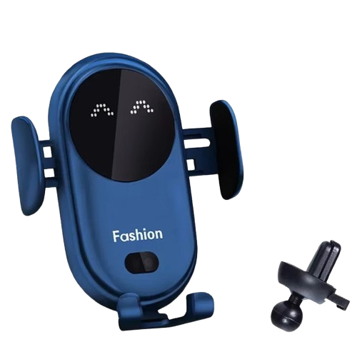 מחזיק טלפון לרכב עם טעינה אלחוטית ונעילה מתקדמת