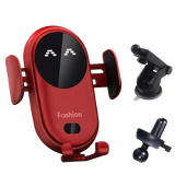 מחזיק טלפון לרכב עם טעינה אלחוטית ונעילה מתקדמת